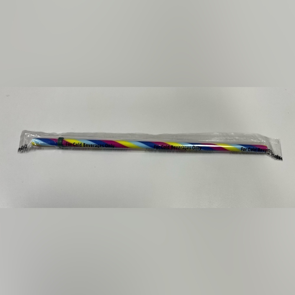 NWT Limited Edition - Starbucks Rainbow Reusable Straw For Cold Beverages
